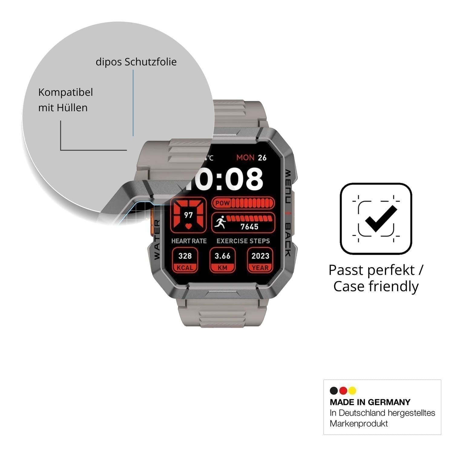 6x Schutzfolie klar für Blackview W60 Smartwatch 2 (6)