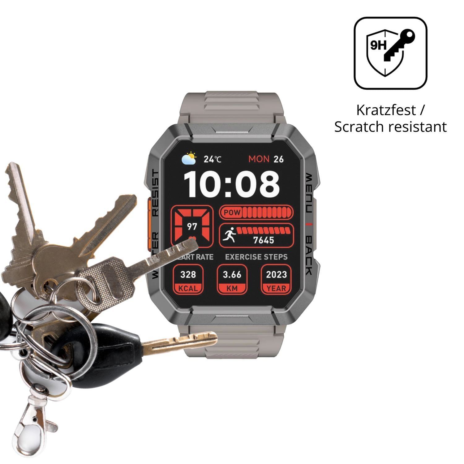 2x 9H Schutzfolie matt für Blackview W60 Smartwatc (2)