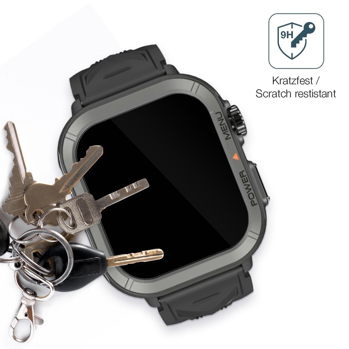 2x 9H Schutzfolie für Blackview W30 Smartwatch 1.9 (3)