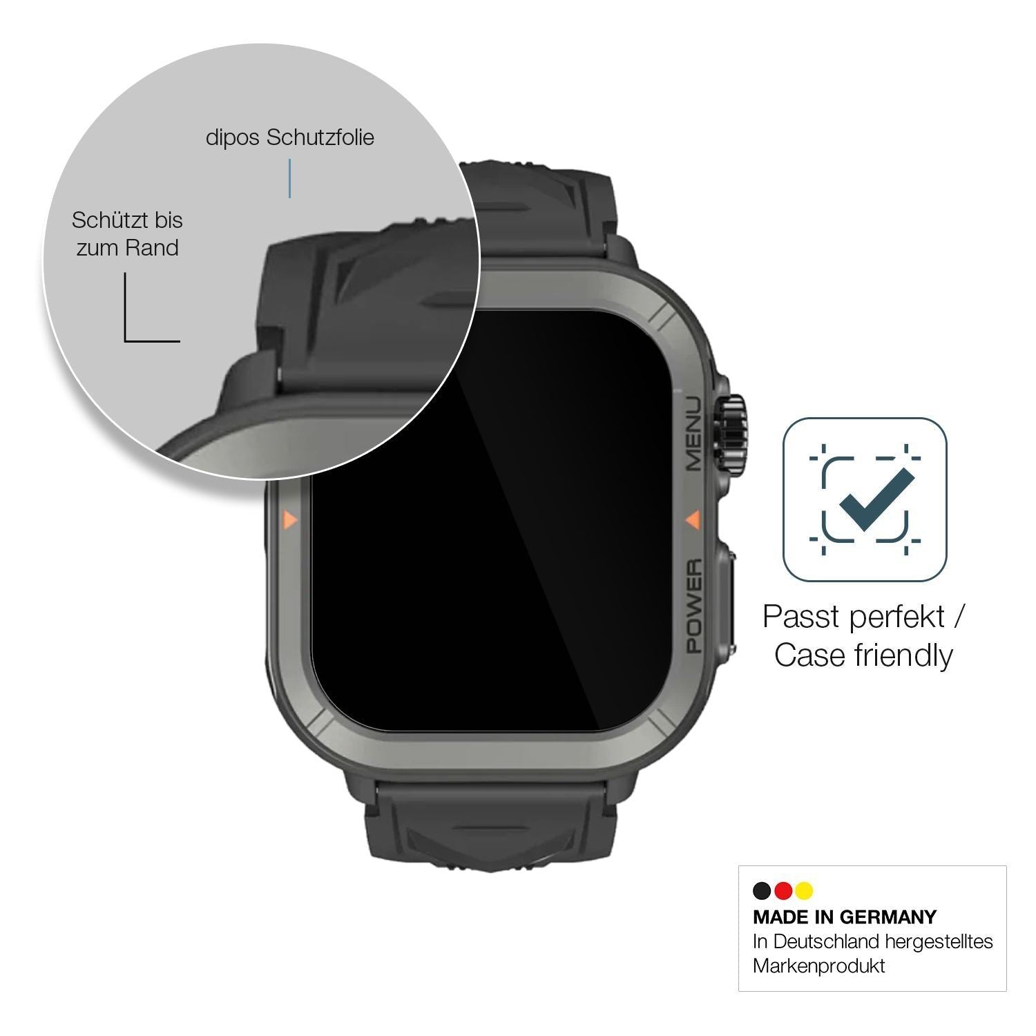 2x 9H Schutzfolie für Blackview W30 Smartwatch 1.9 (6)