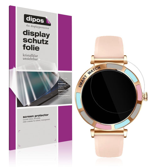 6x Schutzfolie klar für Braidol Smartwatch 1.27 Zo (1)