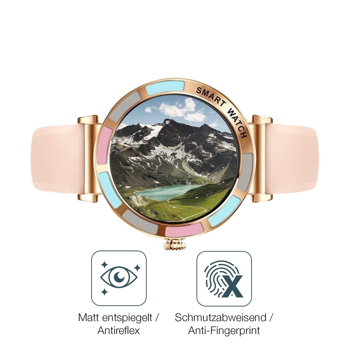 6x Schutzfolie matt für Braidol Smartwatch 1.27 Zo (4)