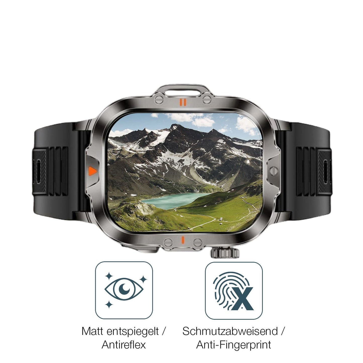 6x Schutzfolie matt für VicBou 2.01 Zoll Smartwatc (4)