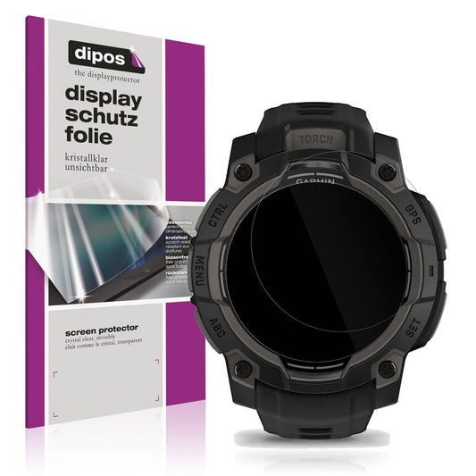 6x Schutzfolie klar für Garmin Instinct 3 45mm Dis (1)