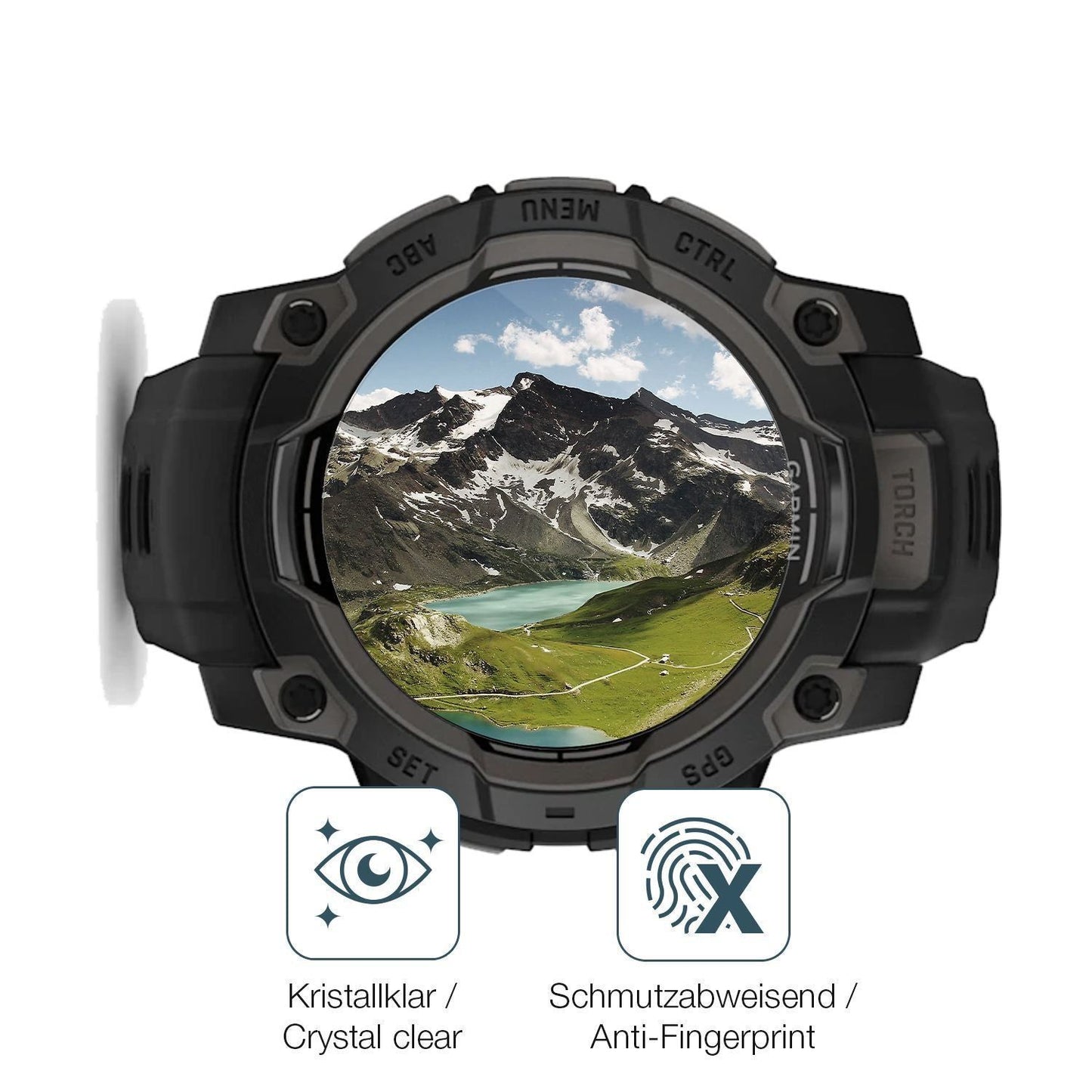 6x Schutzfolie klar für Garmin Instinct 3 45mm Dis (4)