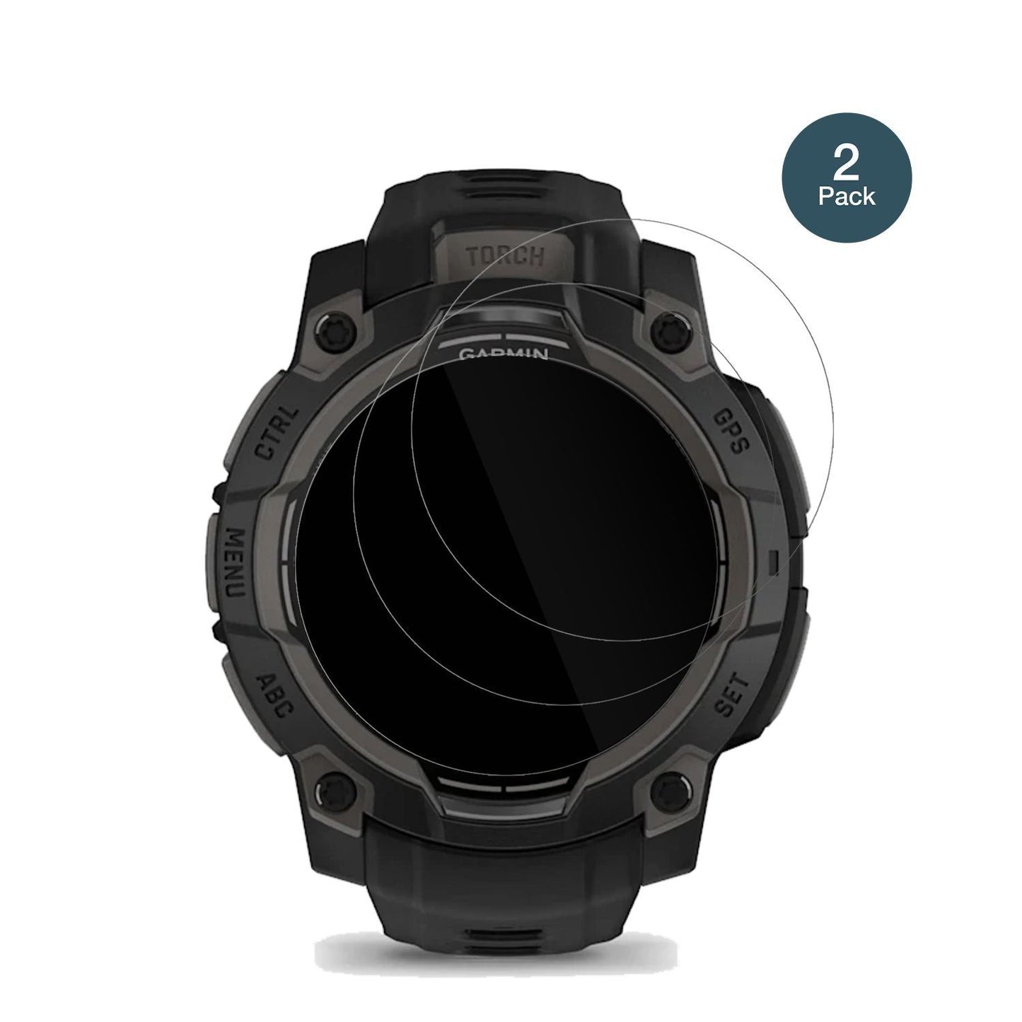 2x 9H Schutzfolie für Garmin Instinct 3 45mm Panze (2)
