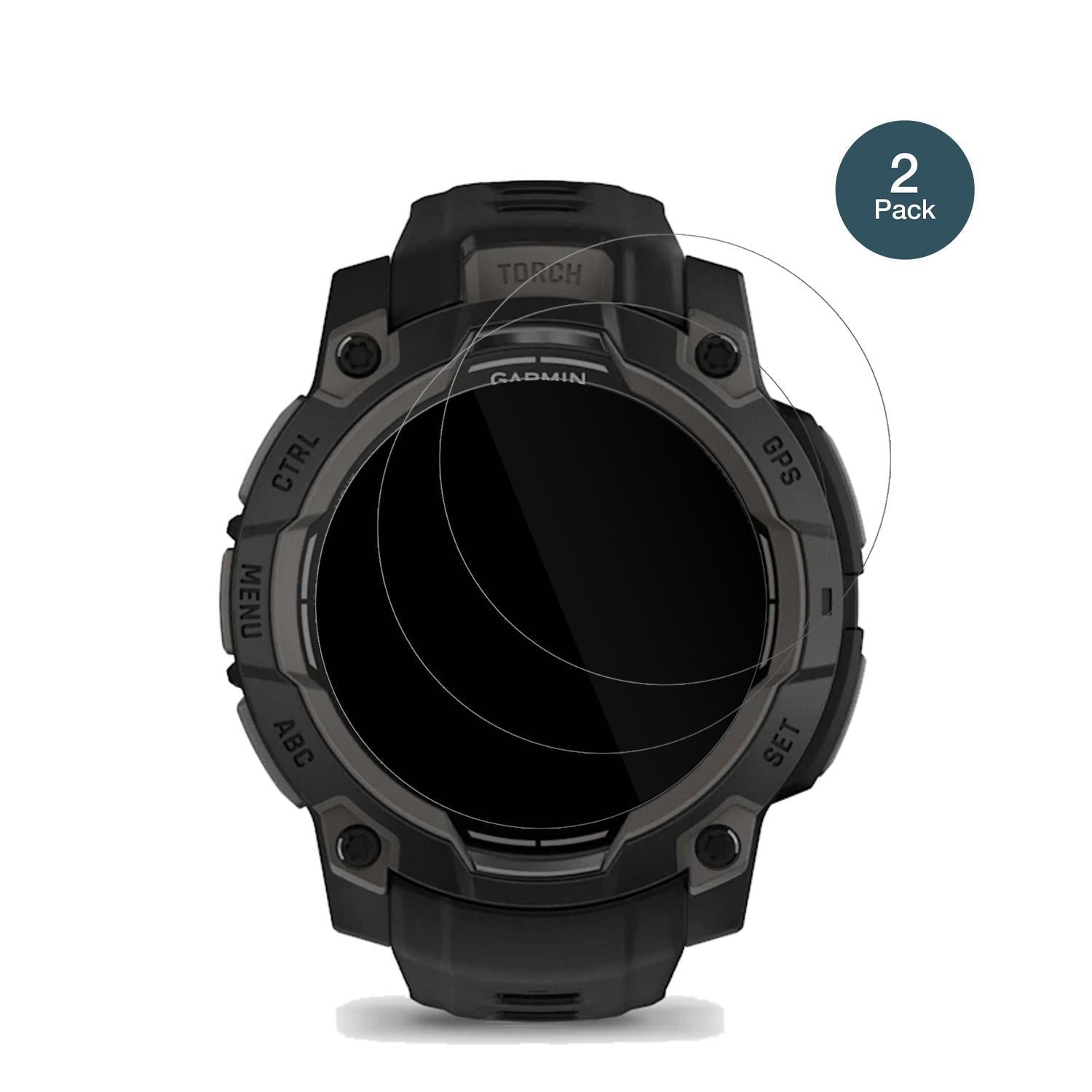 2x 9H Schutzfolie für Garmin Instinct 3 45mm Panze (2)