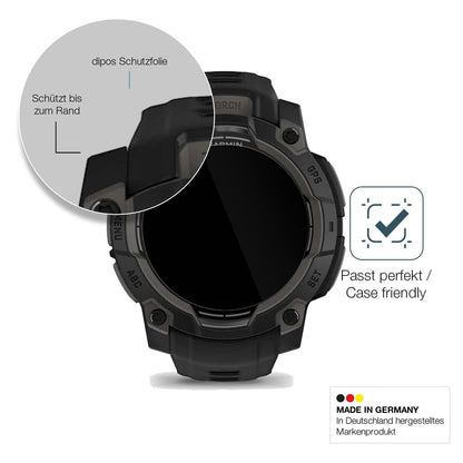 2x 9H Schutzfolie für Garmin Instinct 3 45mm Panze (6)