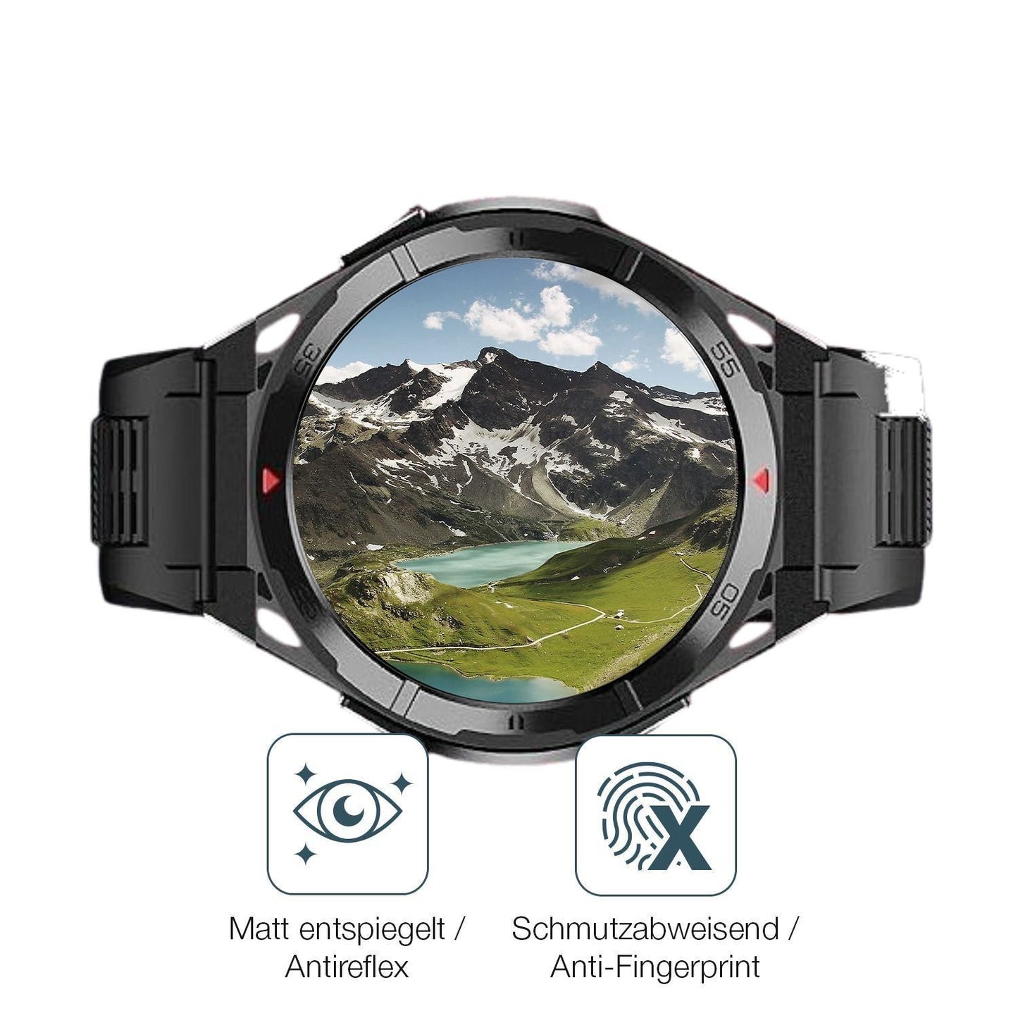 6x Schutzfolie matt für Oukitel BT12 Smartwatch 1. (4)