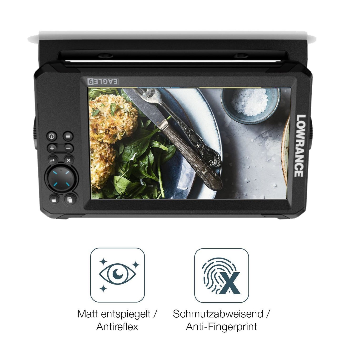 2x Schutzfolie matt für Lowrance Eagle 9 Display-S (4)