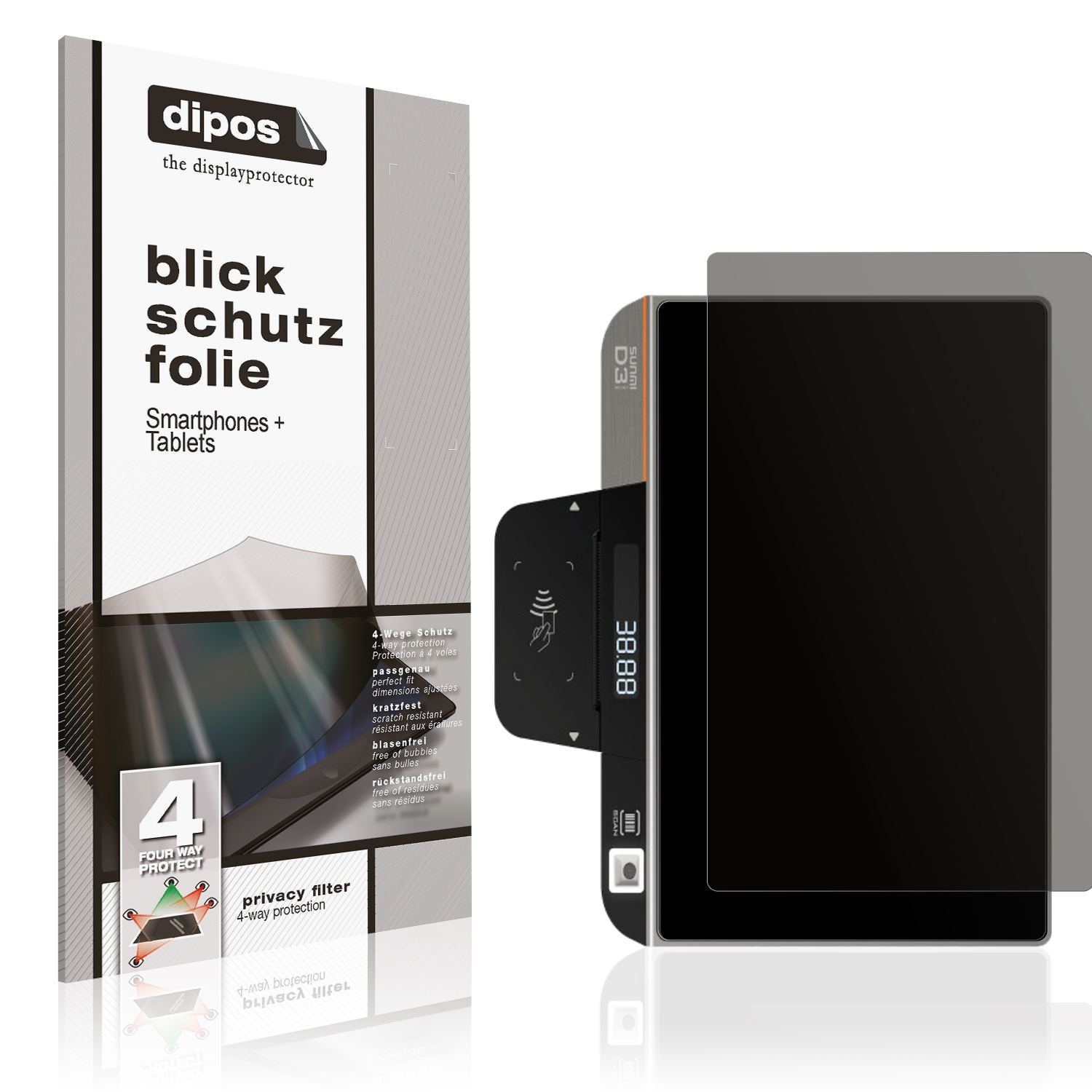 Blickschutzfolie für Sunmi D3 Mini matt Schutzfoli (1)