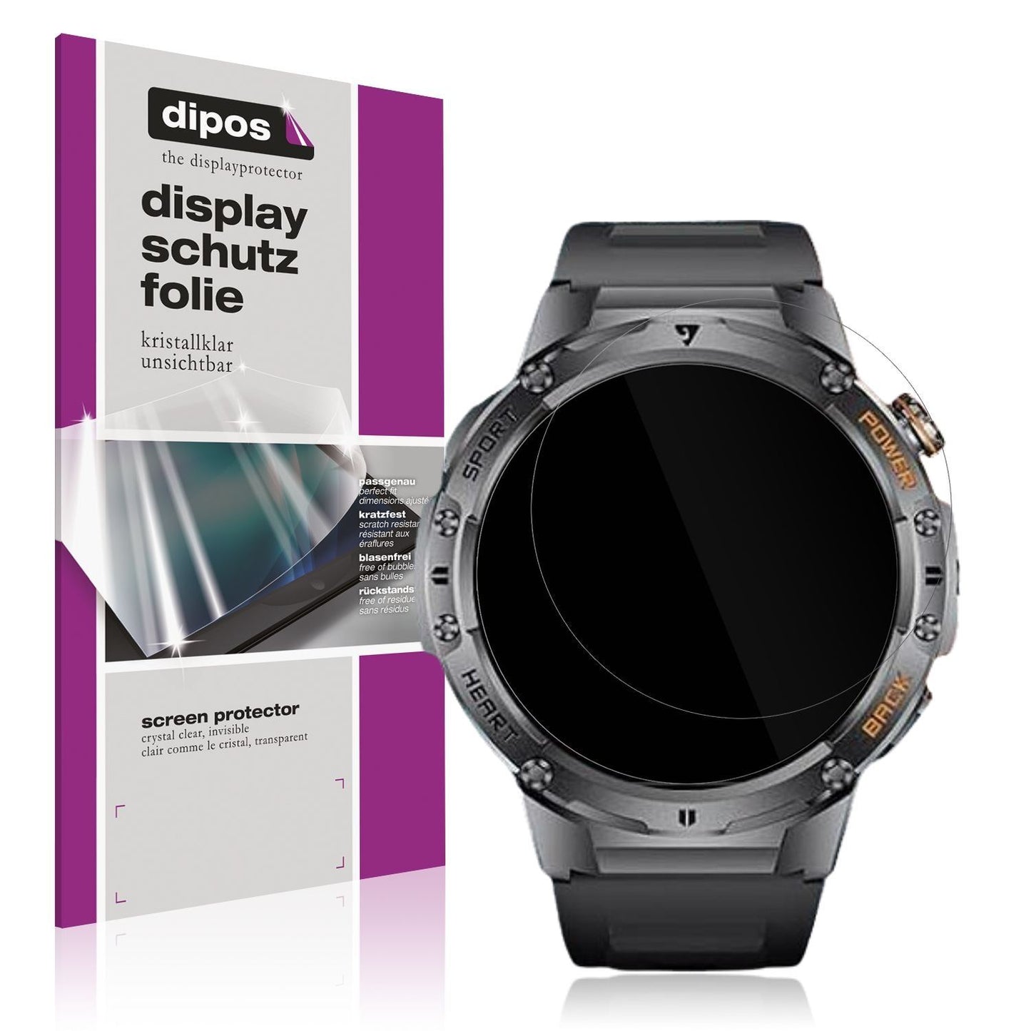 6x Schutzfolie klar für ESFOE DM1-F-ZC Display-Sch (1)