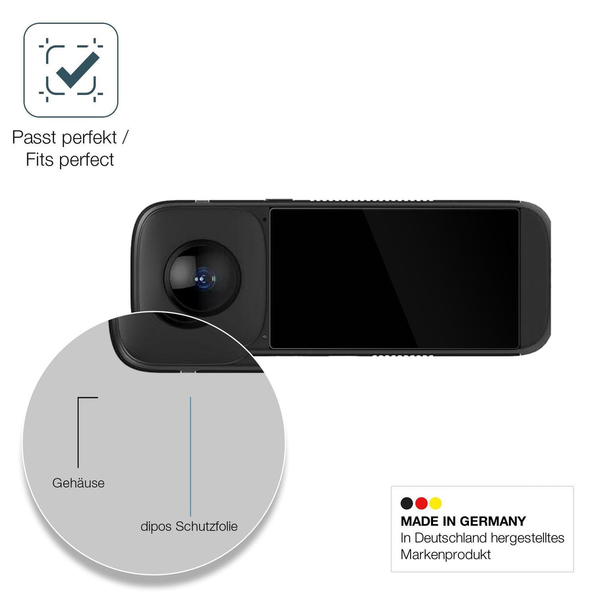 2x 9H Schutzfolie für PANOX V2 Actioncam P223 Panz (6)