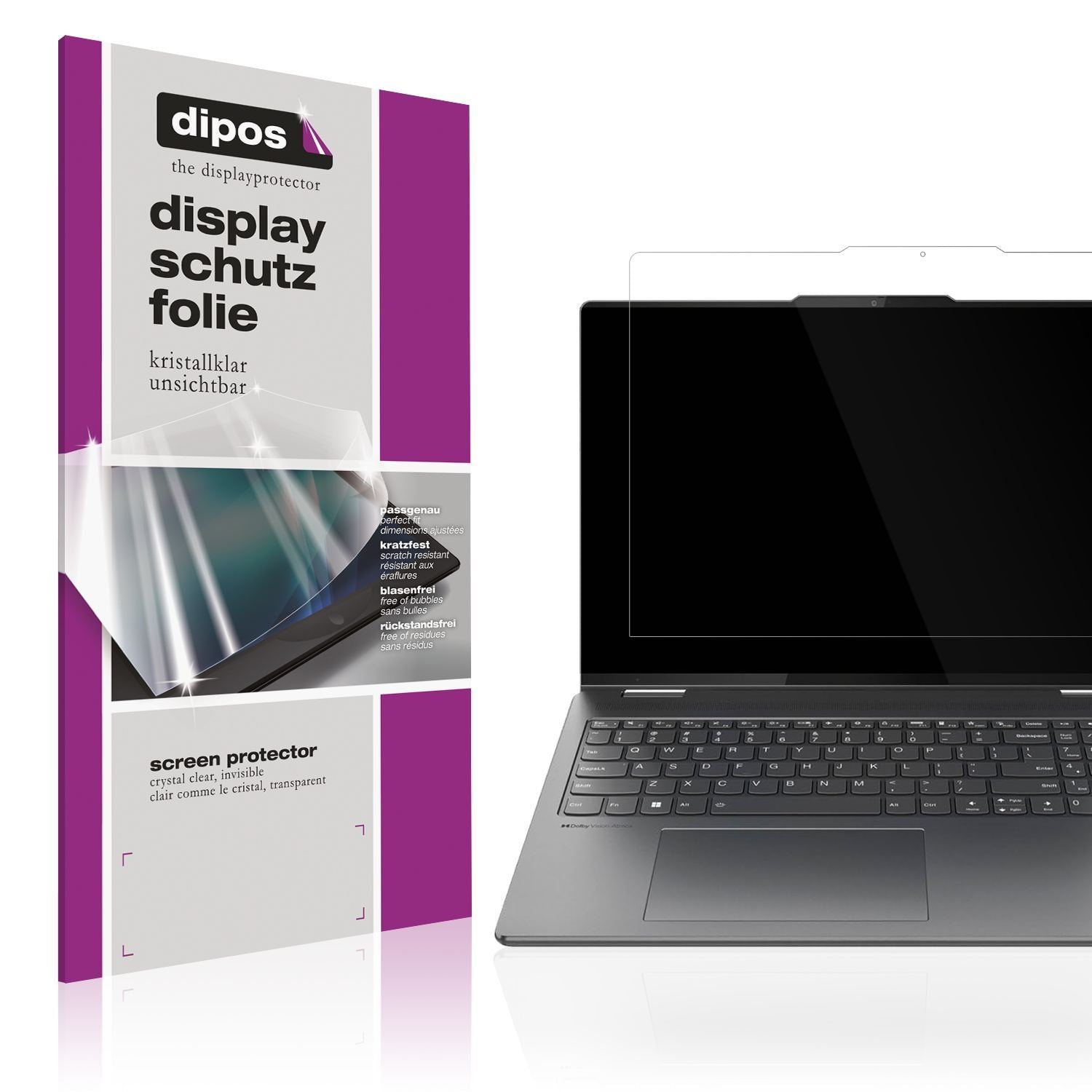 2x Schutzfolie klar für Lenovo Yoga 7i 10. Gen 16  (1)