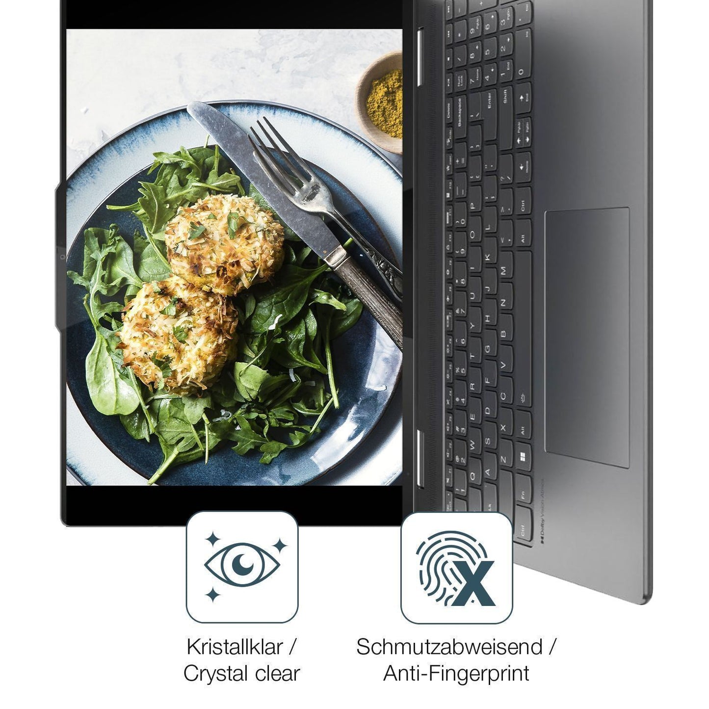 2x Schutzfolie klar für Lenovo Yoga 7i 10. Gen 16  (4)