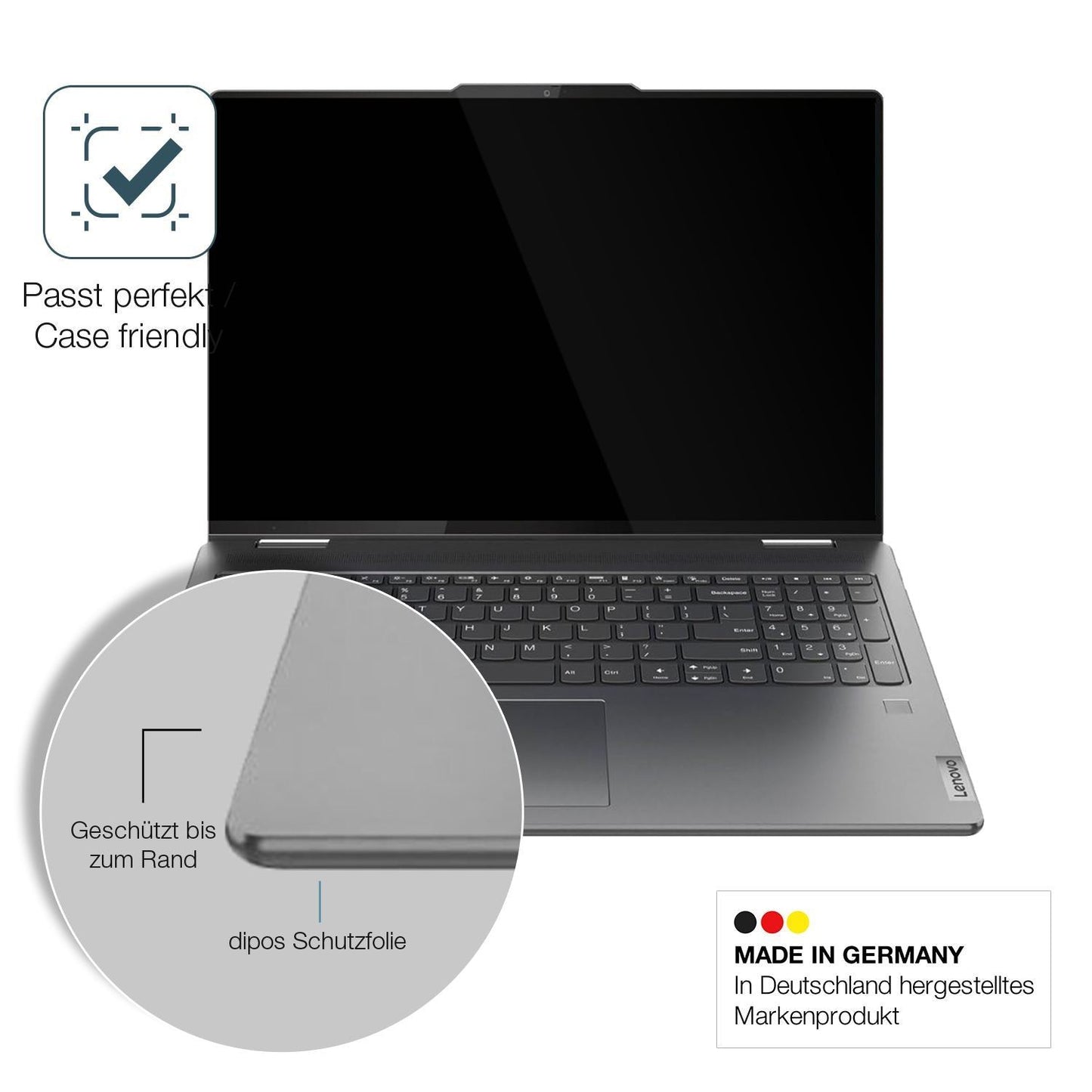 2x 9H Schutzfolie für Lenovo Yoga 7i 10. Gen 16 Zo (6)
