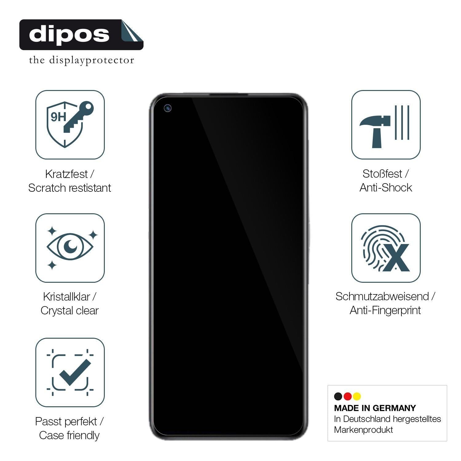 2x 9H Schutzfolie für Realme Q5 Pro Panzerfolie (7)