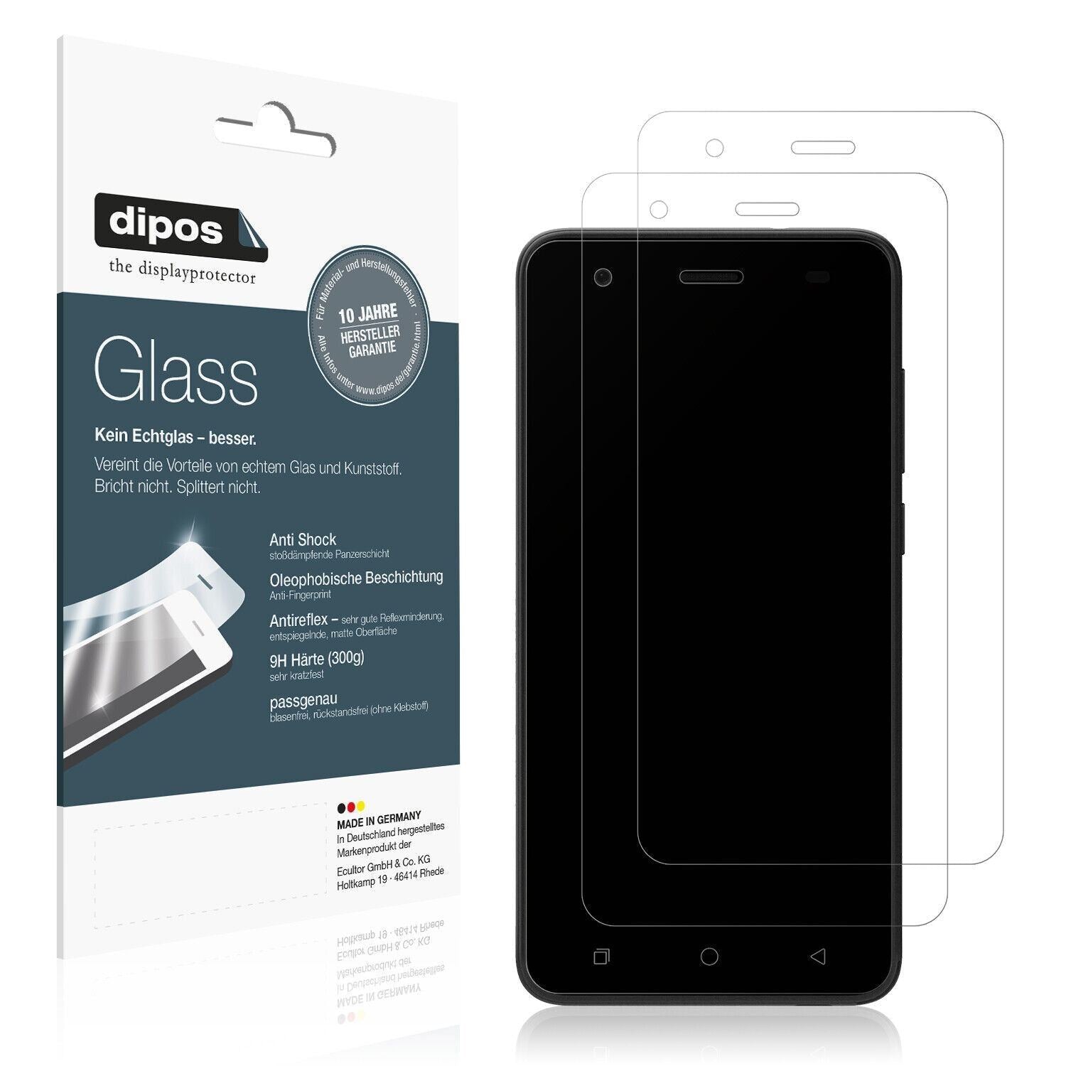 1x 9H Schutzfolie matt für Coolpad Legacy GO Panze (1)
