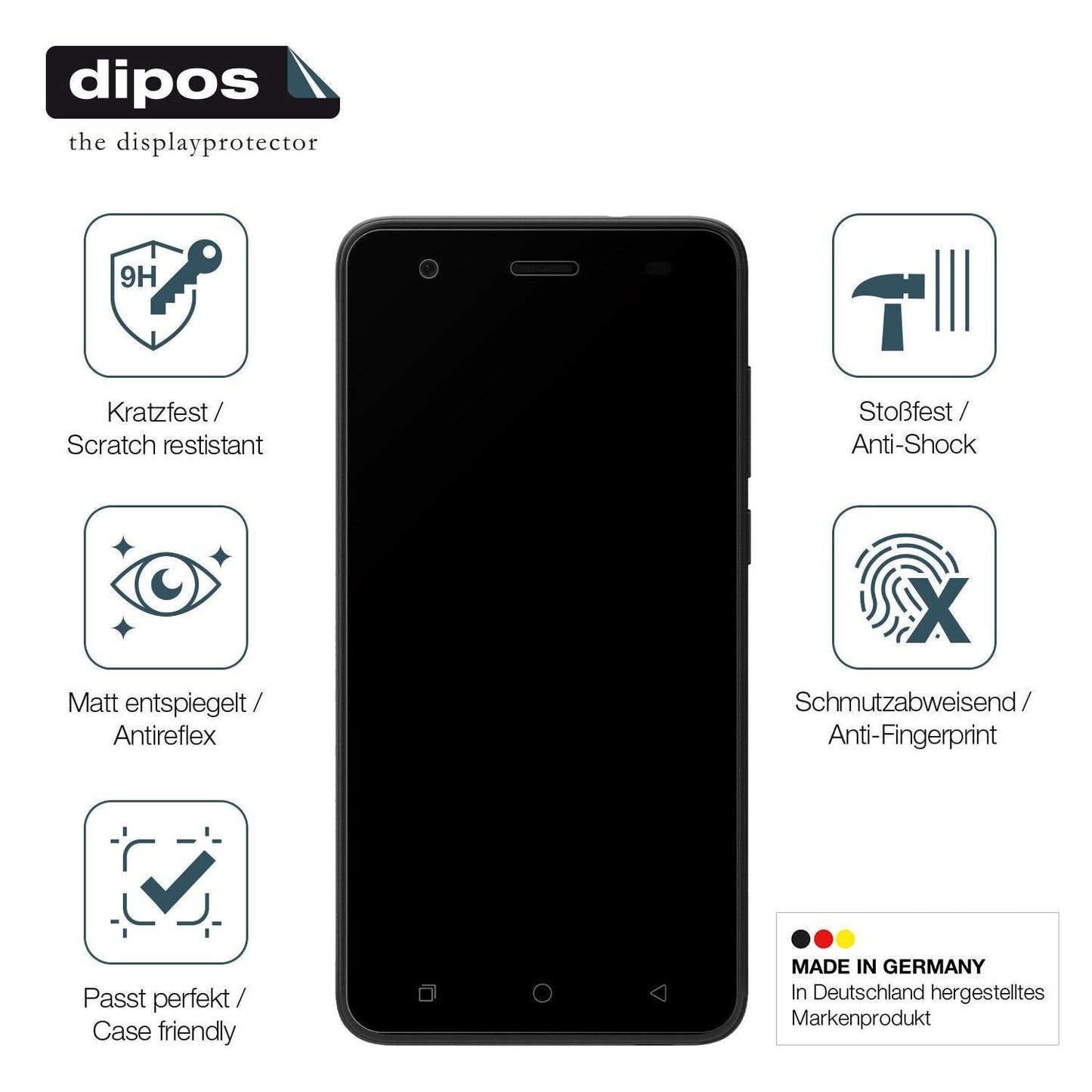 1x 9H Schutzfolie matt für Coolpad Legacy GO Panze (7)