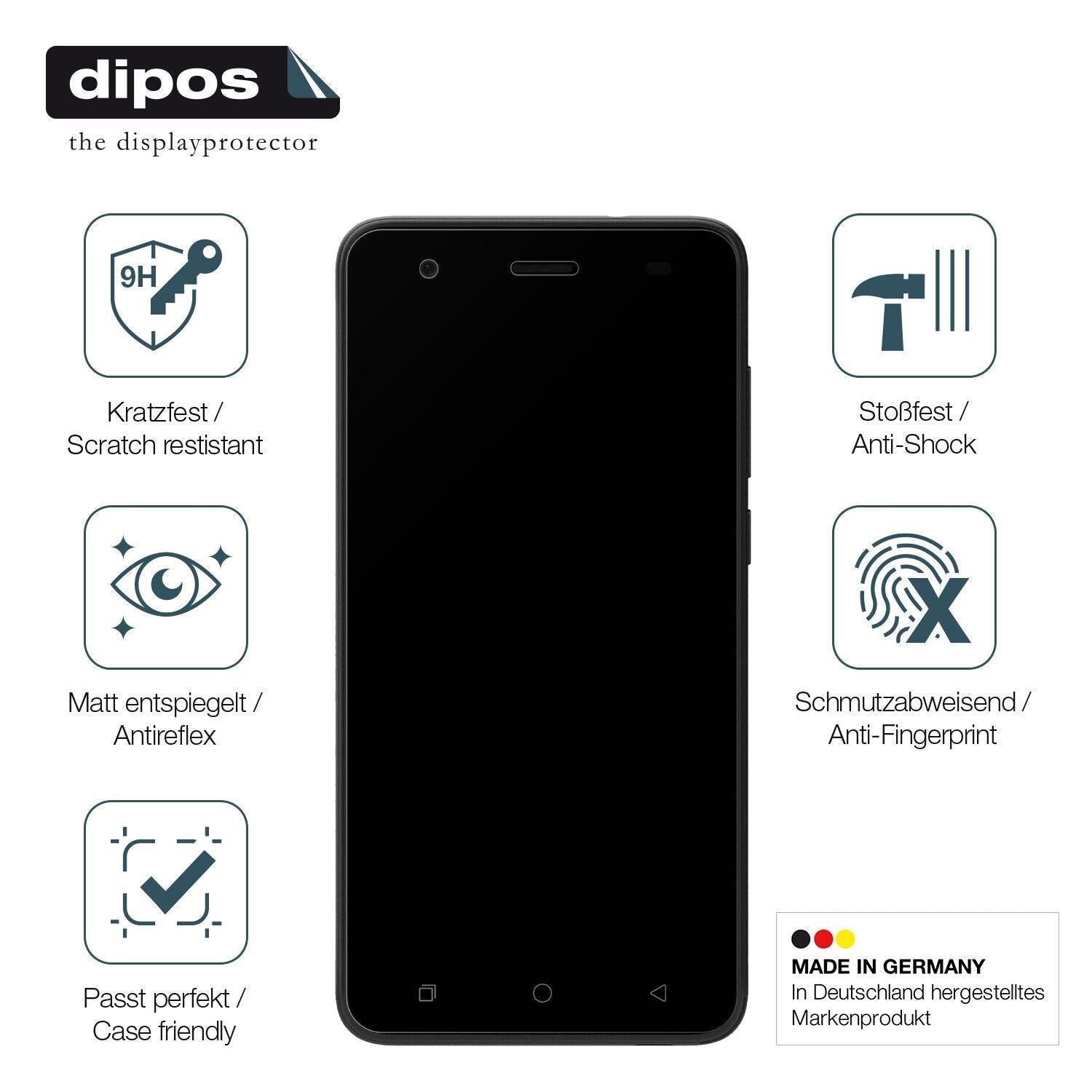 1x 9H Schutzfolie matt für Coolpad Legacy GO Panze (7)