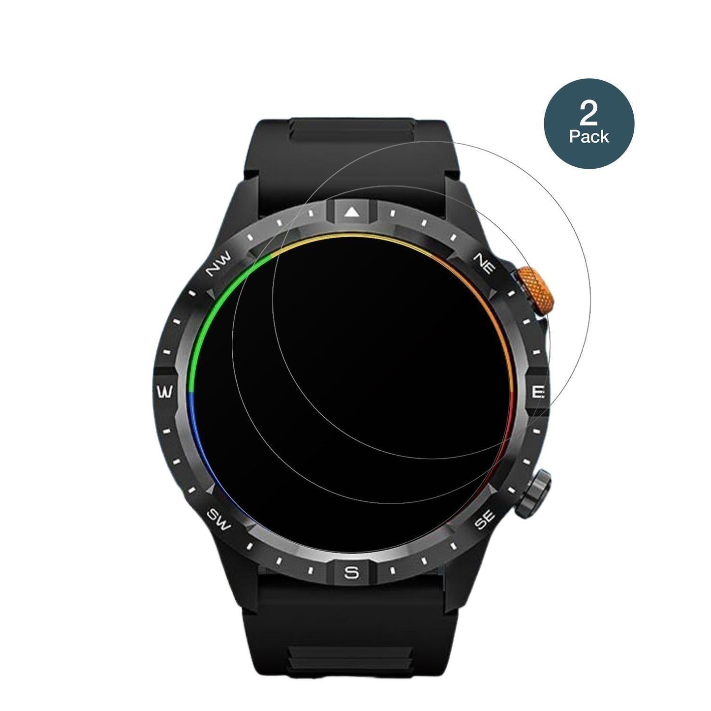 2x 9H Schutzfolie matt für Banlvs Smartwatch 1.39  (2)