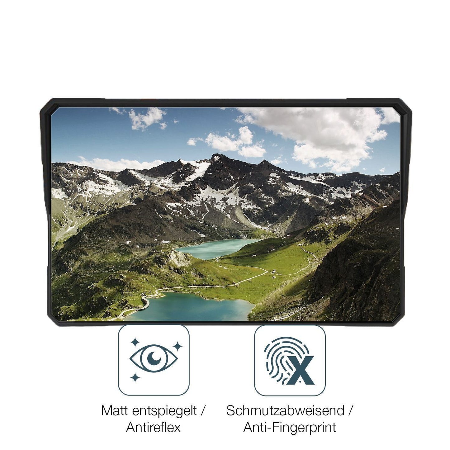 2x 9H Schutzfolie matt für Carpuride W502BS Panzer (5)