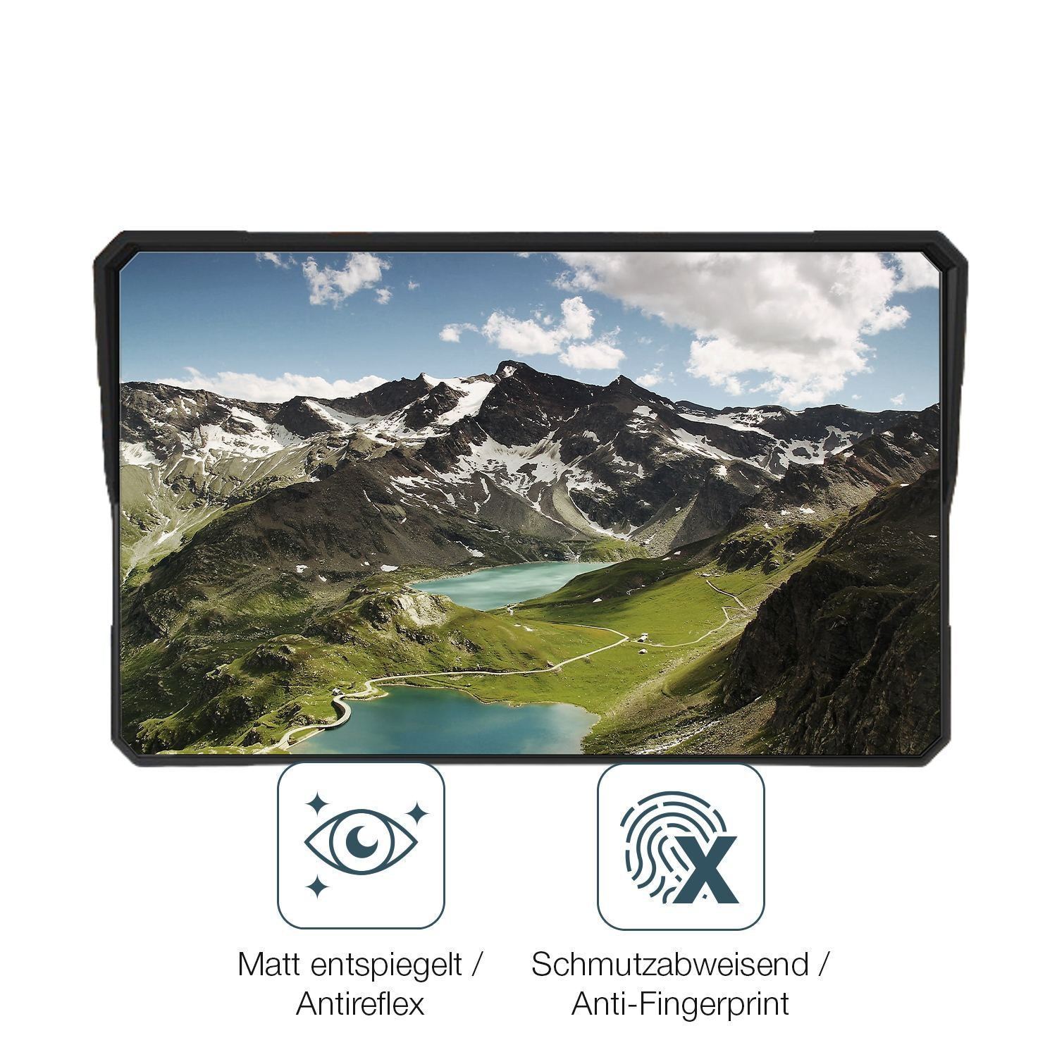 2x 9H Schutzfolie matt für Carpuride W502BS Panzer (5)