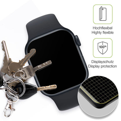 2x Full Cover Schutzfolie matt für Apple Watch Ser (3)