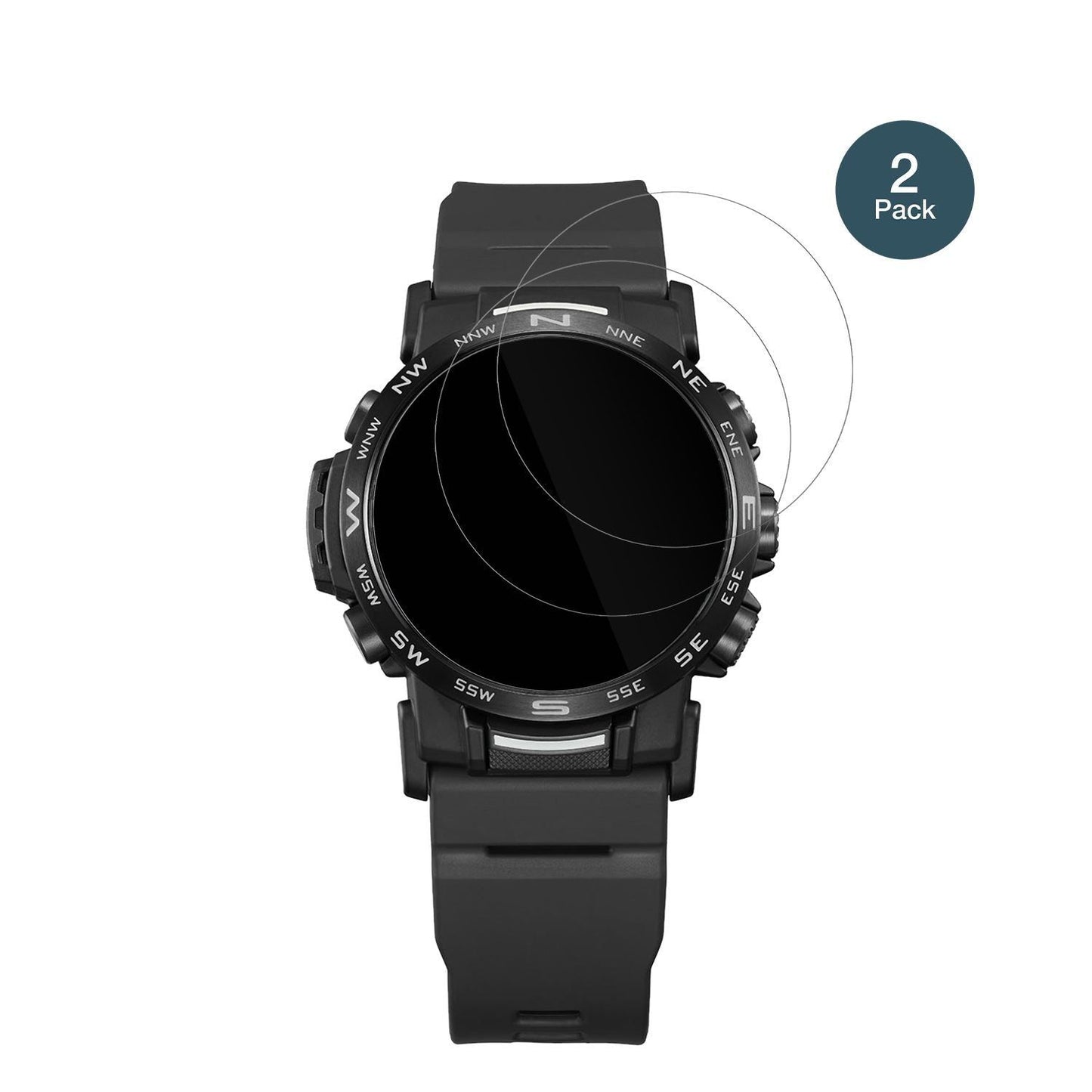 2x 9H Schutzfolie für Casio PRW-35Y-1B Panzerfolie (2)