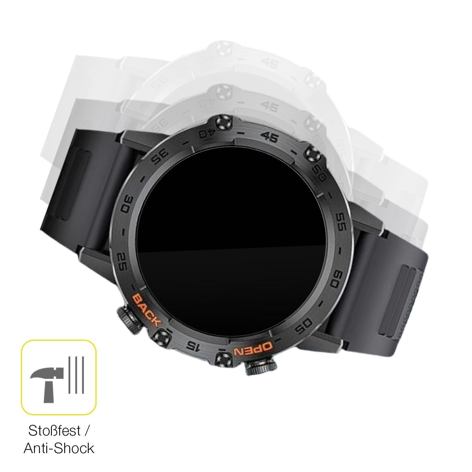 2x 3D Full Cover Schutzfolie für Douself K52 1.39  (4)