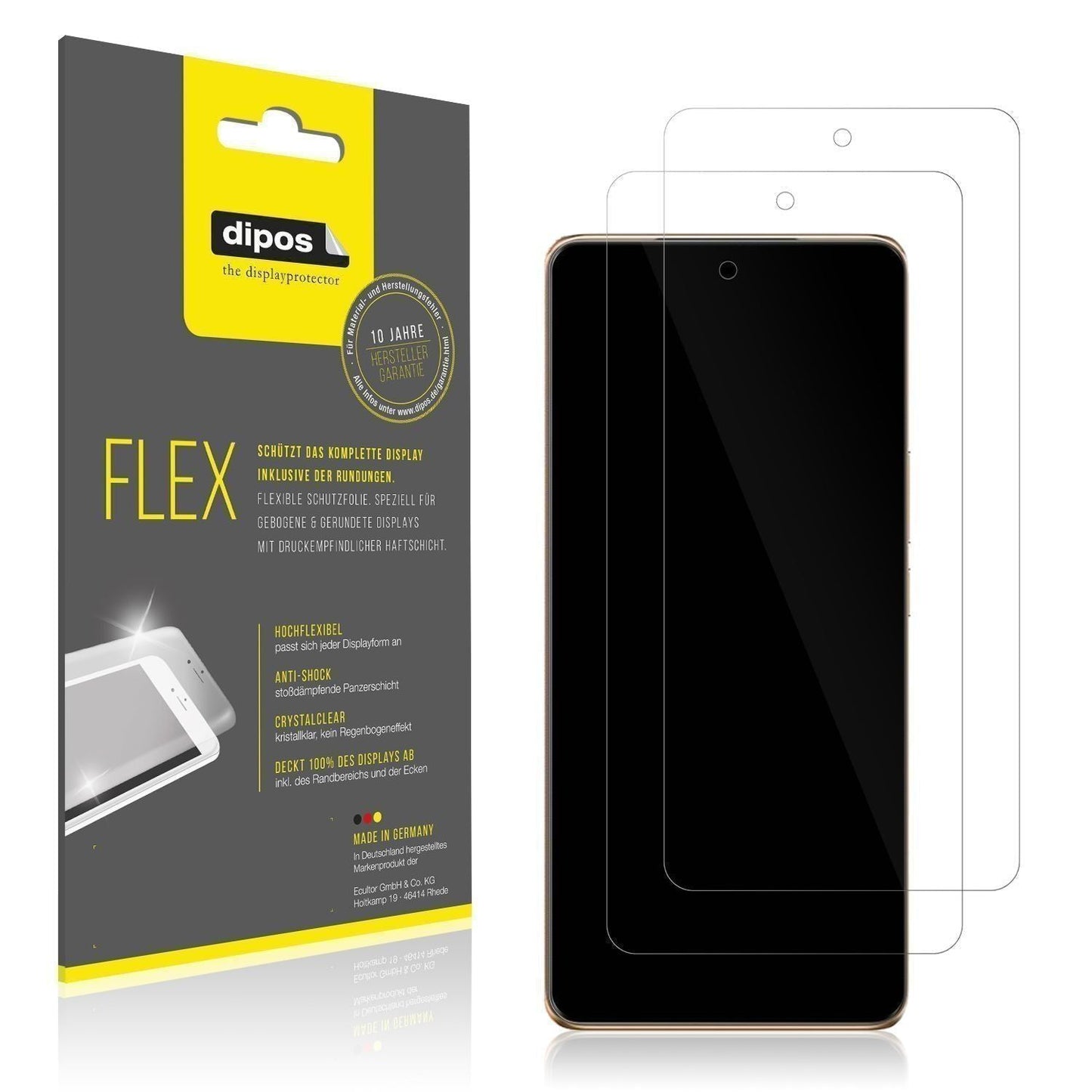 2x 3D Full Cover Schutzfolie für Vivo T3 Pro (1)