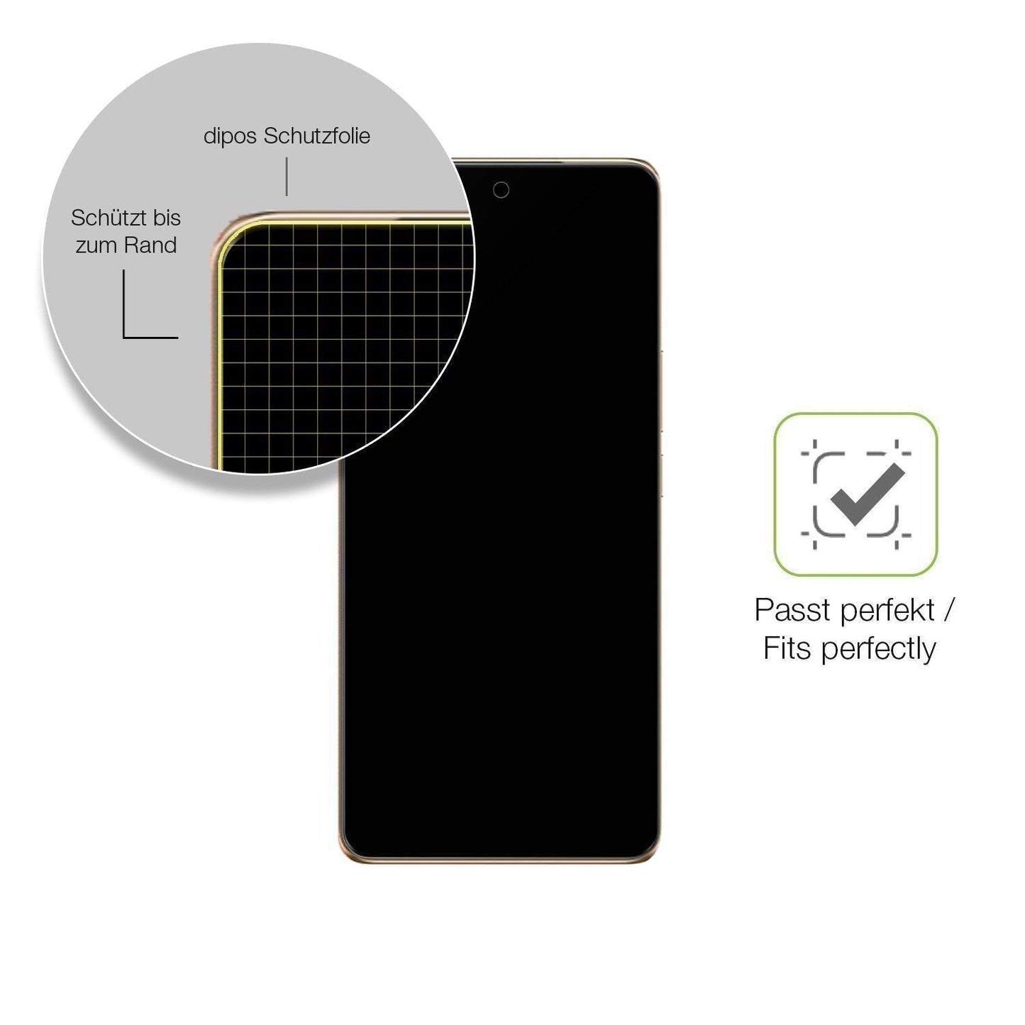 2x Full Cover Schutzfolie matt für Vivo T3 Pro (6)