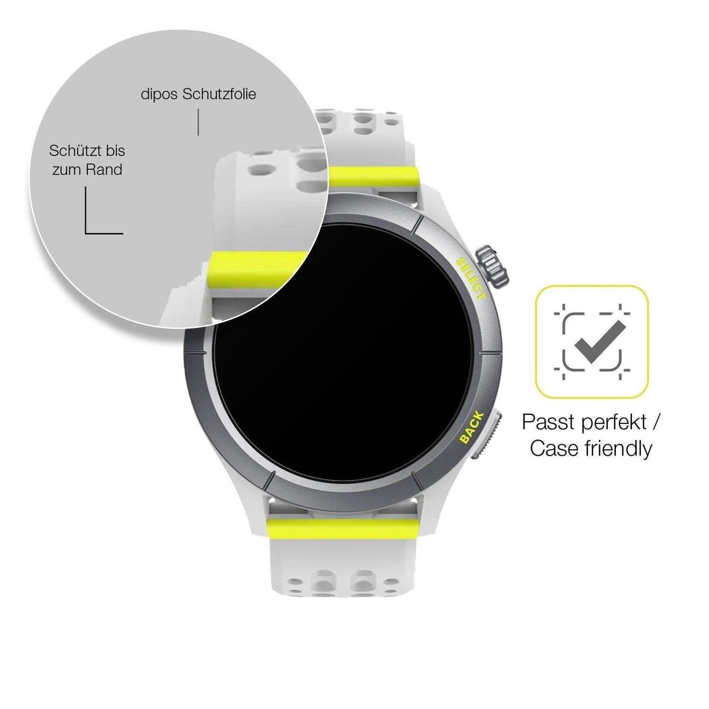 2x Full Cover Schutzfolie matt für Amazfit Cheetah (6)