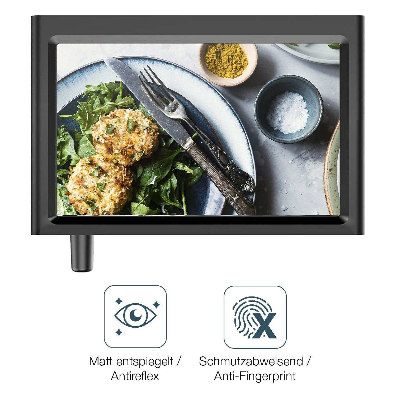 2x Schutzfolie matt für AUTO-VOX Solar1PRO Display (4)