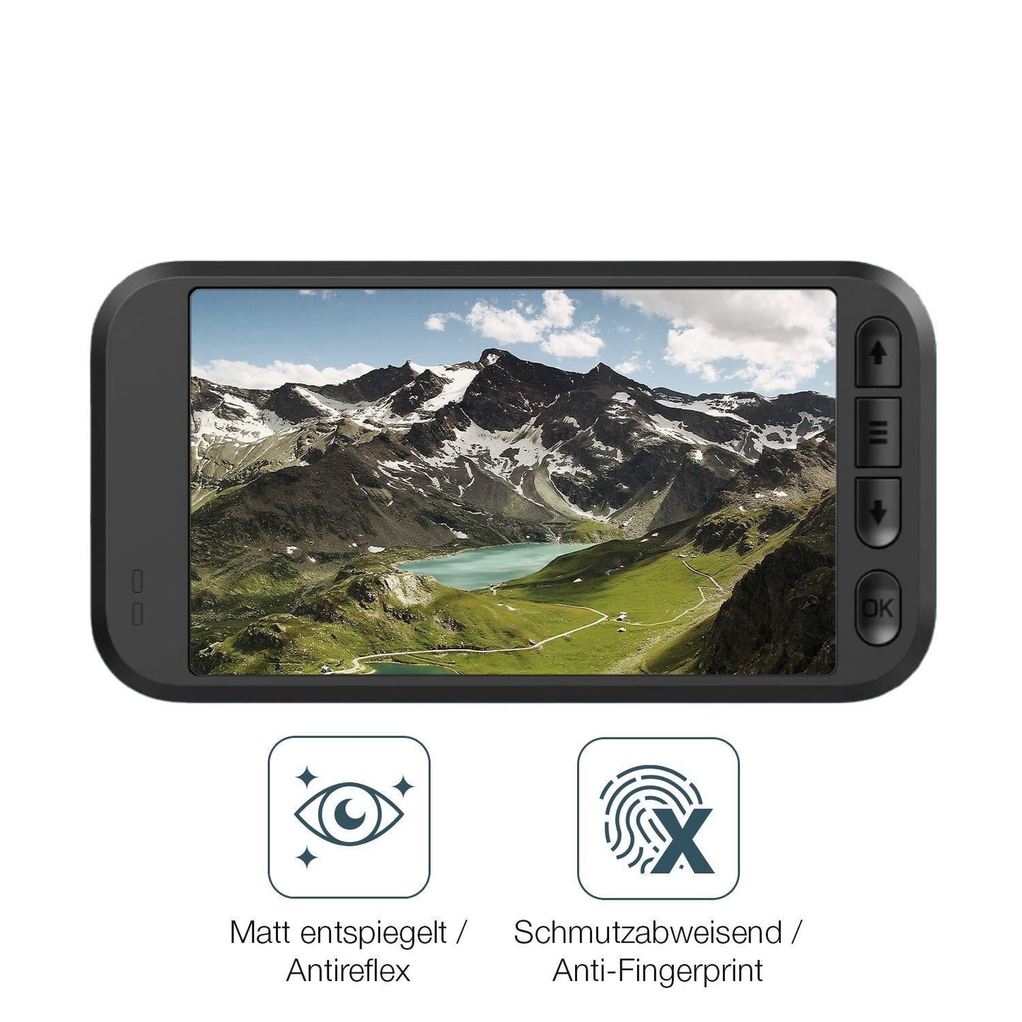 2x 9H Schutzfolie matt für Miofive S1 Dashcam Panz (5)
