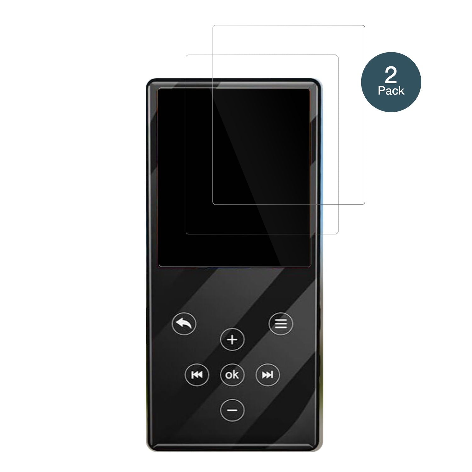 2x 9H Schutzfolie für Gueray Q9 MP3-Player Panzerf (2)