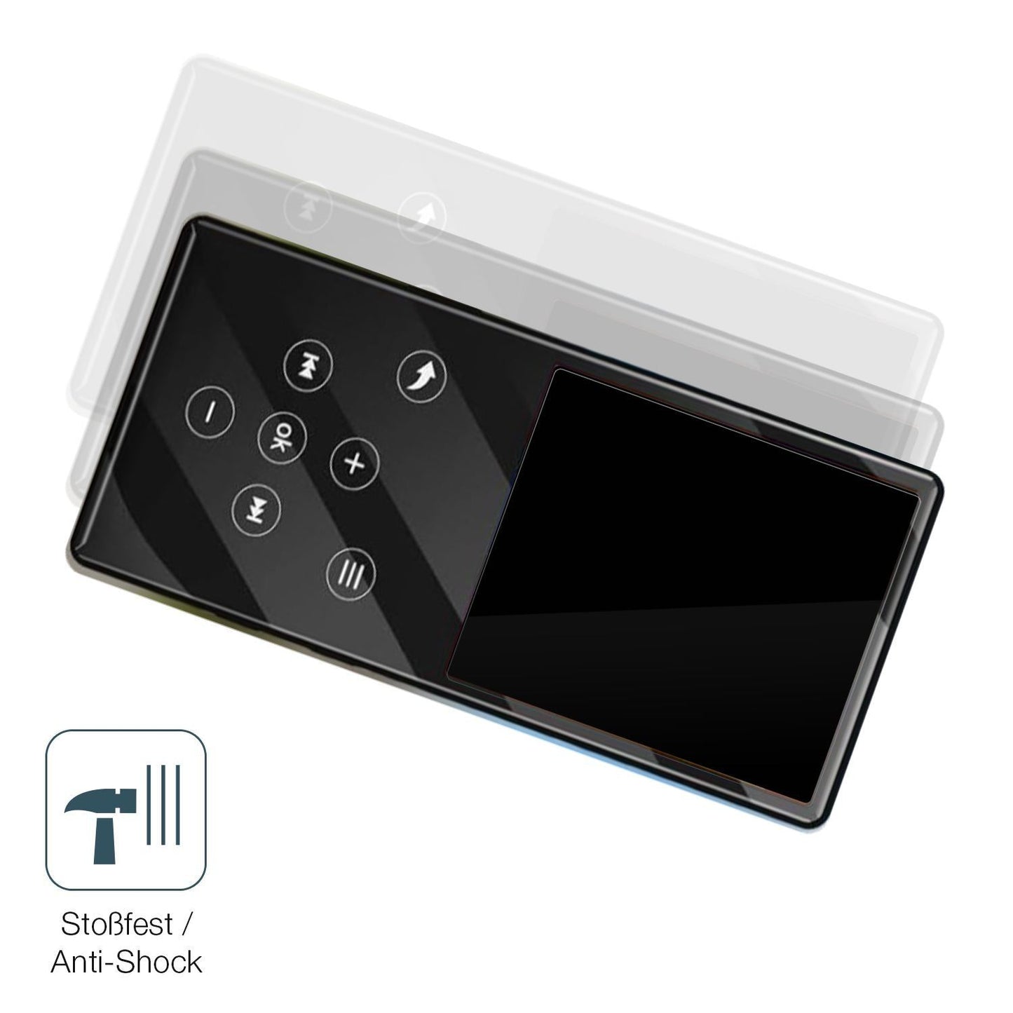 2x 9H Schutzfolie für Gueray Q9 MP3-Player Panzerf (4)