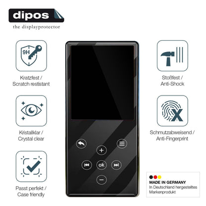 2x 9H Schutzfolie für Gueray Q9 MP3-Player Panzerf (7)