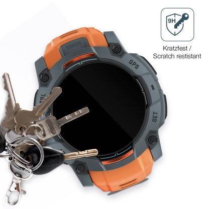 2x 9H Schutzfolie für Garmin Instinct 3 Solar (50  (3)
