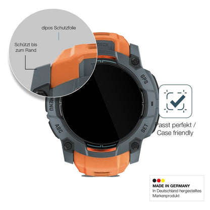2x 9H Schutzfolie für Garmin Instinct 3 Solar (50  (6)