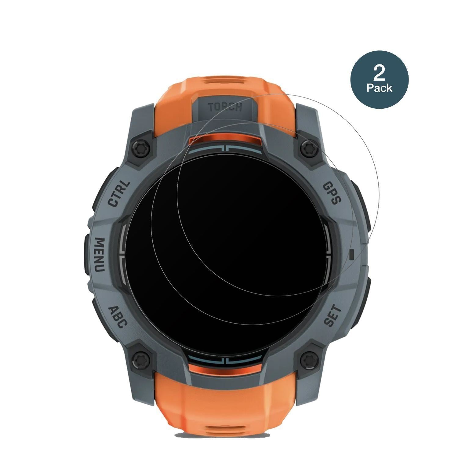 2x 9H Schutzfolie matt für Garmin Instinct 3 Solar (2)