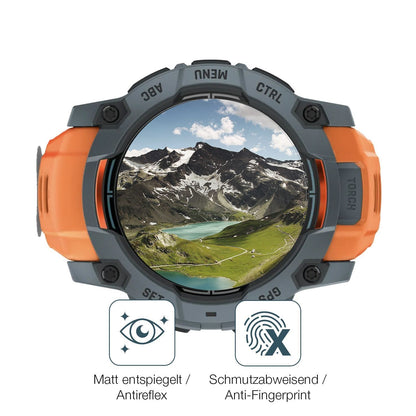 2x 9H Schutzfolie matt für Garmin Instinct 3 Solar (5)