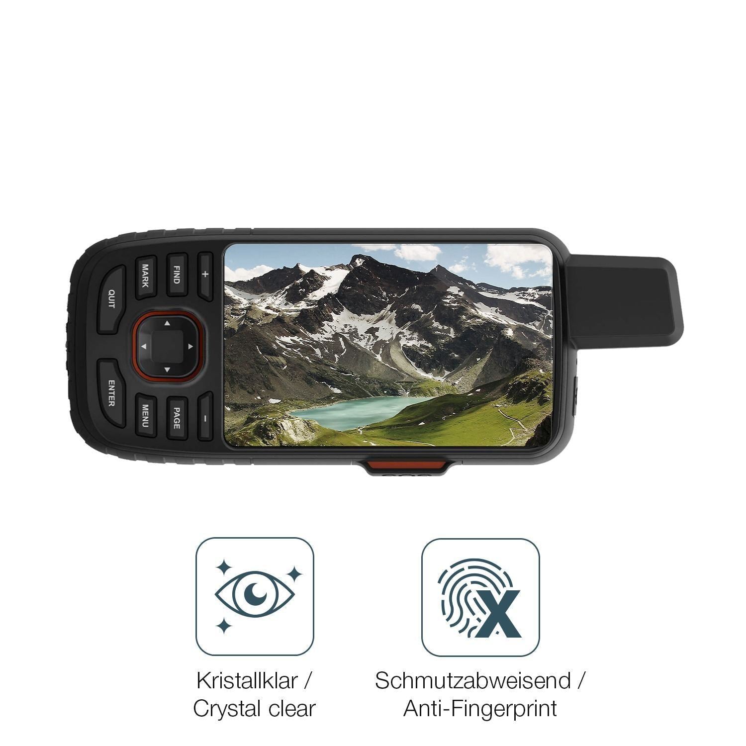 2x Schutzfolie klar für Garmin GPSMAP 67 67i Displ (4)
