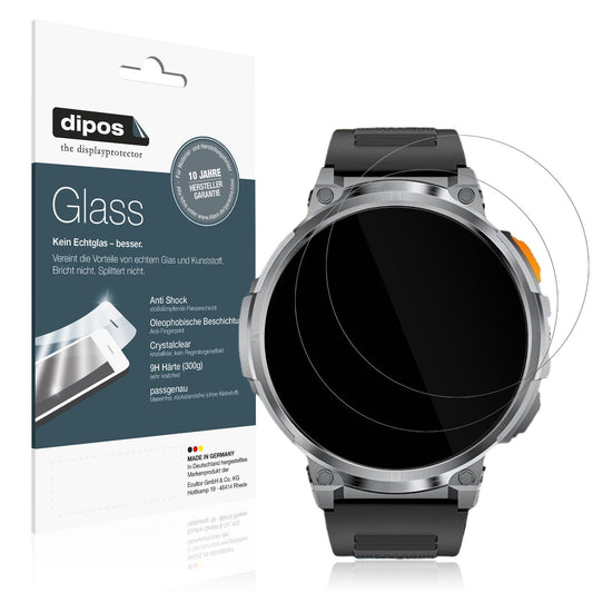 2x 9H Schutzfolie für FOXBOX FV6 Smartwatch 1.85 Z (1)