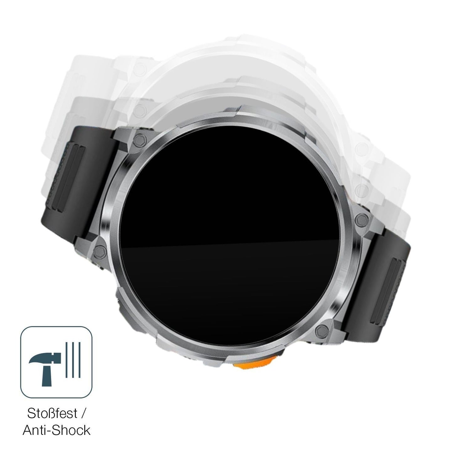 2x 9H Schutzfolie für FOXBOX FV6 Smartwatch 1.85 Z (4)