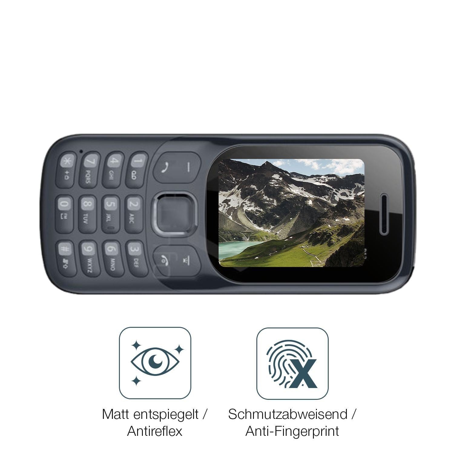 4x Schutzfolie matt für Benco P12 Display-Schutzfo (4)