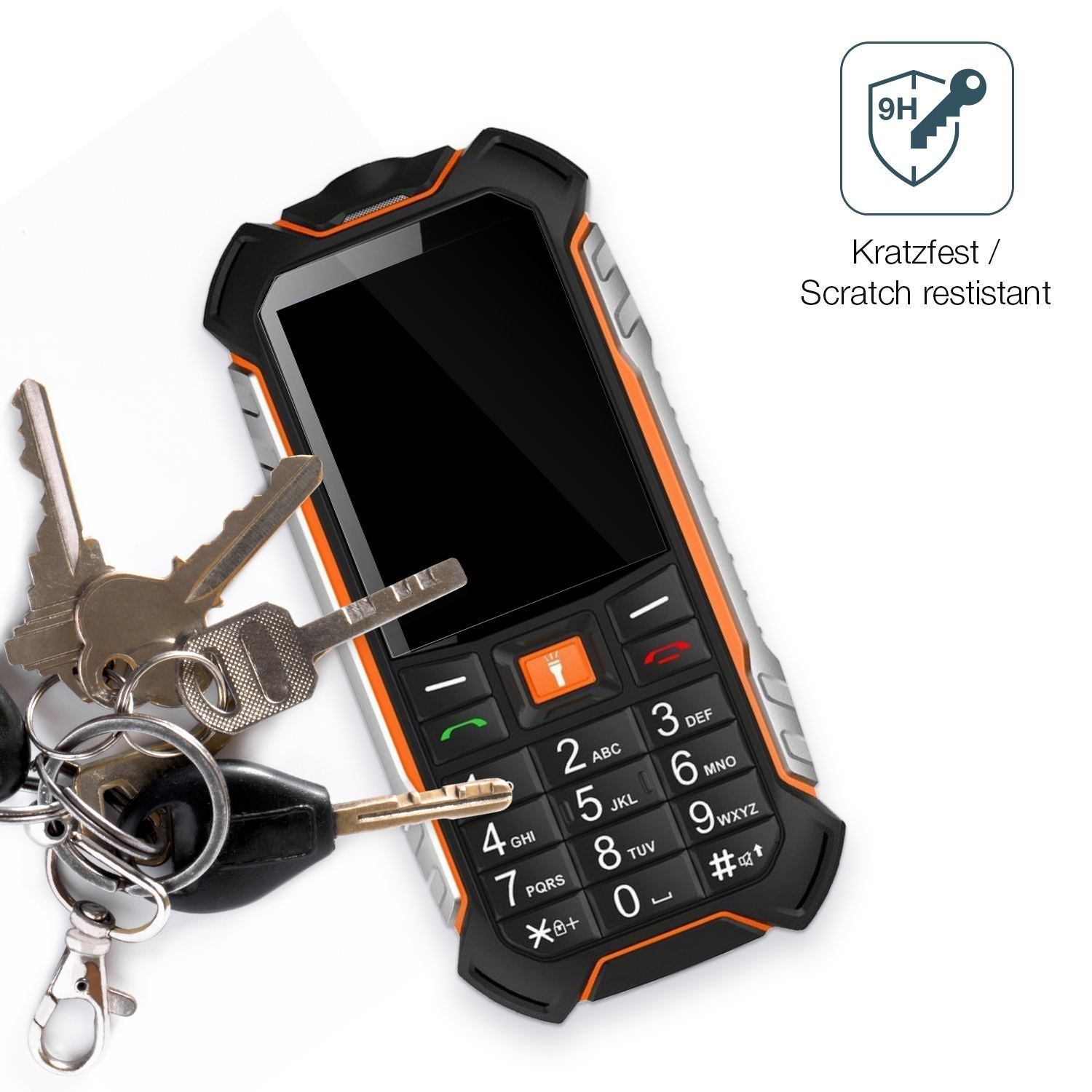 2x 9H Schutzfolie für Hammer Boost 2 LTE Panzerfol (3)
