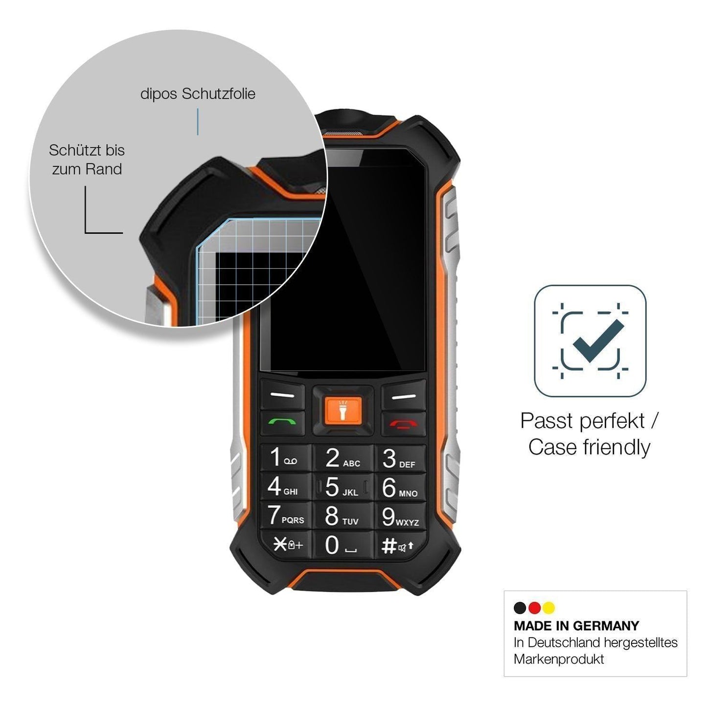 2x 9H Schutzfolie für Hammer Boost 2 LTE Panzerfol (6)
