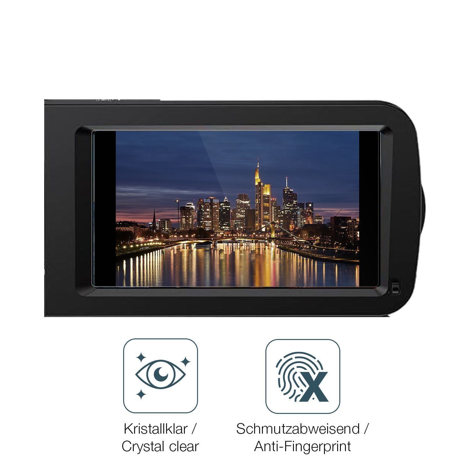 2x 9H Schutzfolie für CAMKORY 3051 Camcorder Panze (5)
