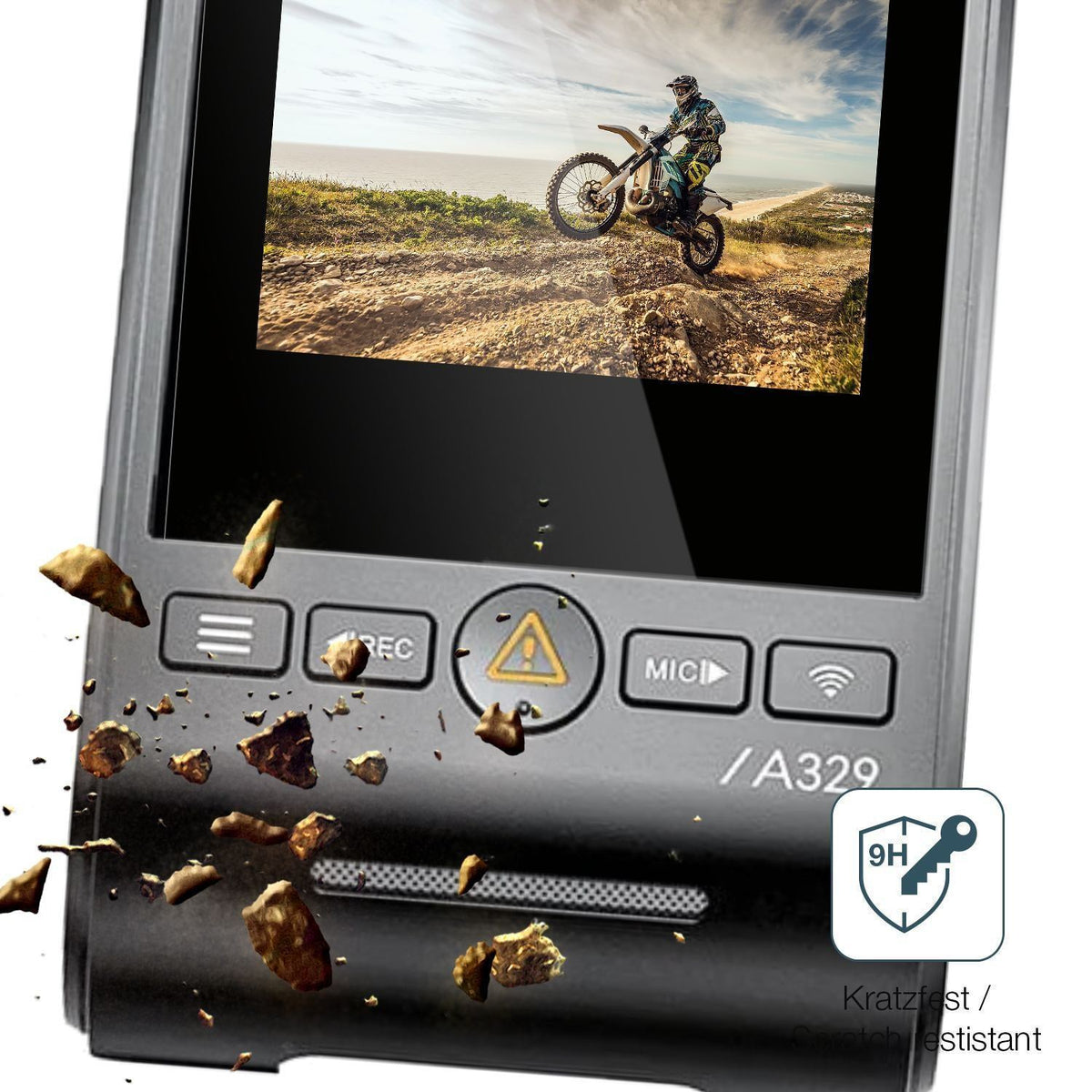 2x 9H Schutzfolie für VIOFO A329 2CH Dashcam Panze (3)